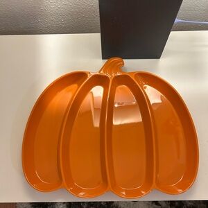 Orange Pumpkin Serving Tray